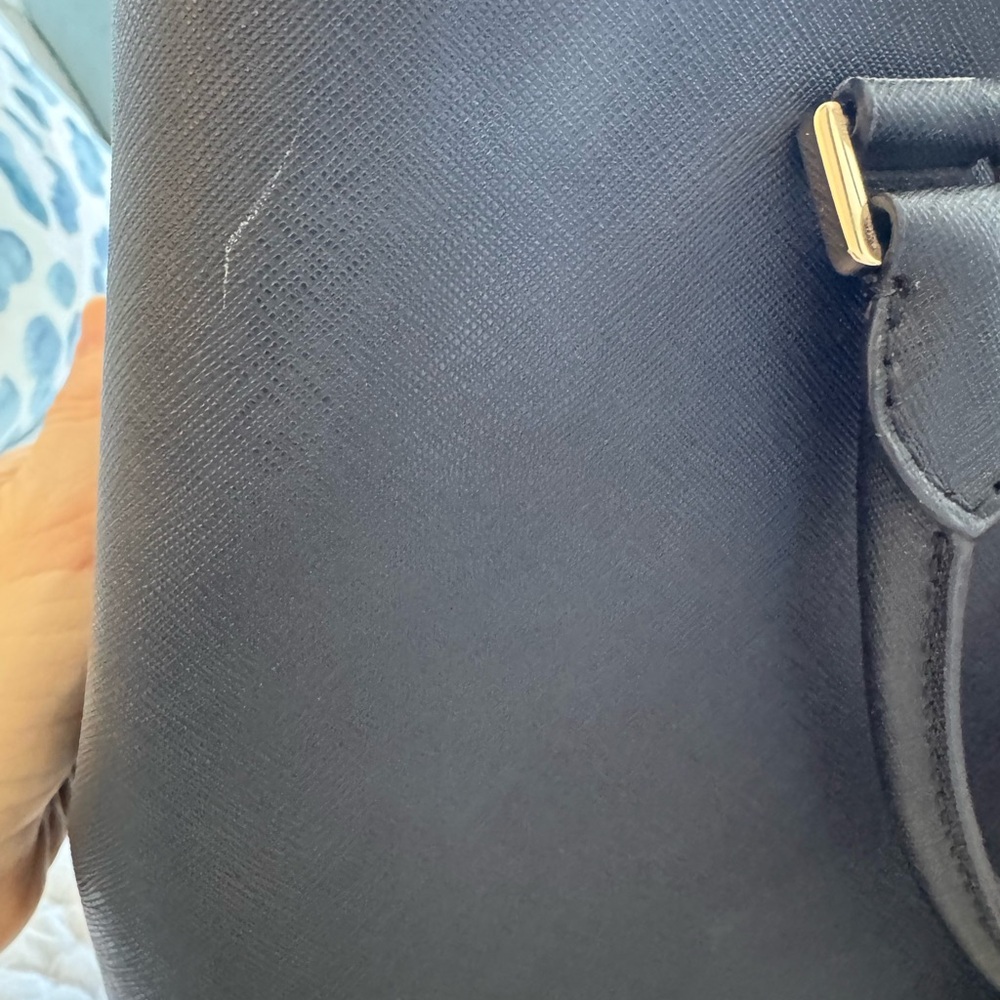 Michael Kors Black Satchel with Gold Accents - Picture 5 of 6
